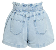 Load image into Gallery viewer, Shelikes Ladies Denim Summer Denim Shorts - Light Blue
