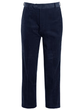 Load image into Gallery viewer, Mens Casual Cord Corduroy Cotton Formal Trousers Pants - Navy
