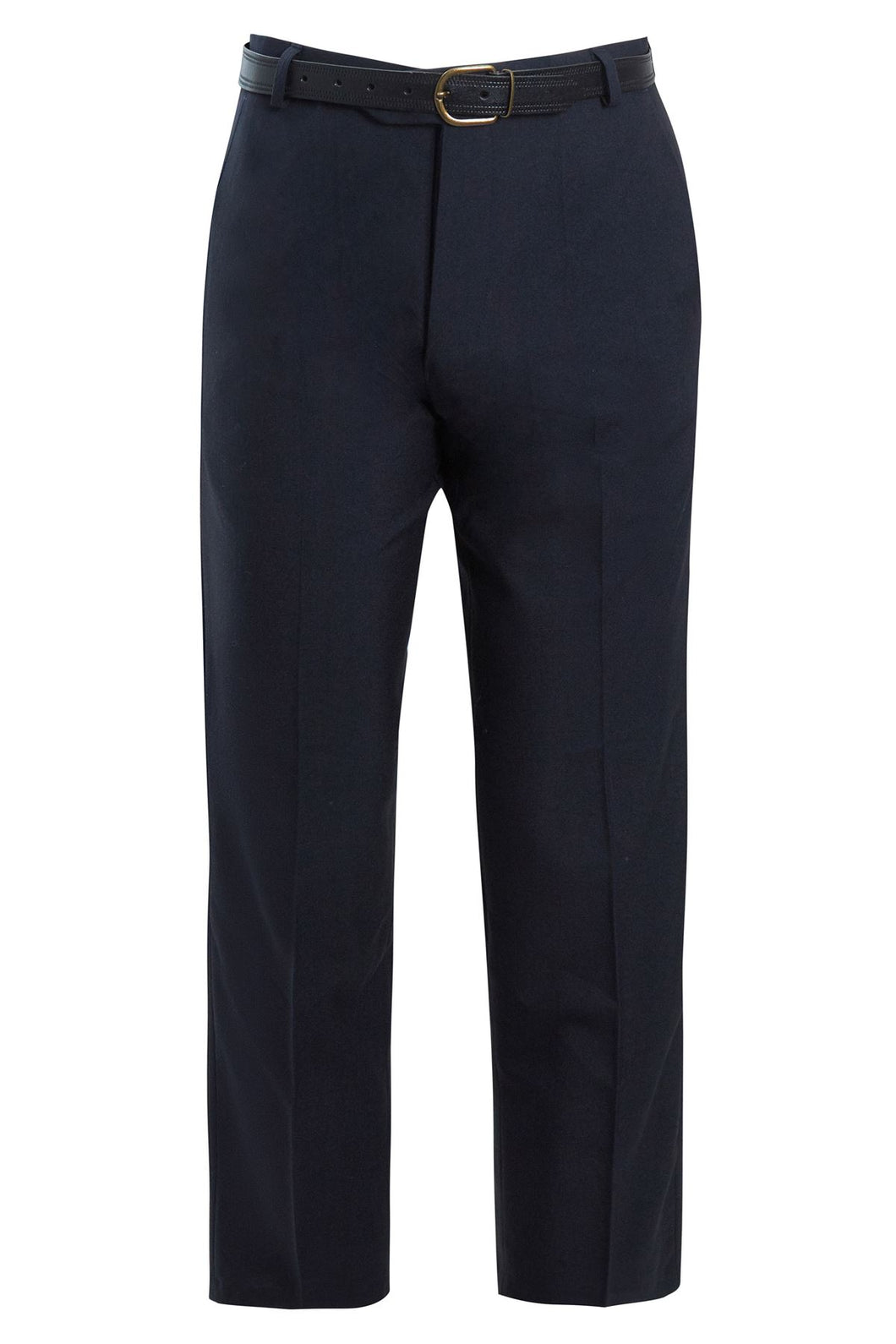 Mens Formal Belted Everpress Pants - Navy