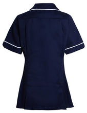 Load image into Gallery viewer, Shelikes Womens Healthcare Zip Collared Nurse Uniform - Navy
