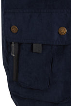 Load image into Gallery viewer, Mens Safari Hiking Fishing Walk Sleeveless Waistcoat Jacket - Feildman/Dark Navy
