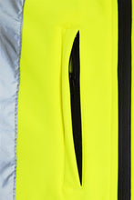 Load image into Gallery viewer, Hi Vis Viz Fleece Zipped Light Weight Two Tone Jacket - Yellow/Navy
