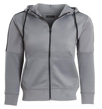 Load image into Gallery viewer, Unisex Panel Tracksuit Hooded Jogging Full Zip Suit Jog Suit - Grey
