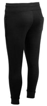 Load image into Gallery viewer, Mens Fleece Cuff Hem Skinny Slim Bottoms Casual Joggers - Black
