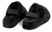 Load image into Gallery viewer, Womens Fluffy Faux Fur Peep Toe Slipper - Black
