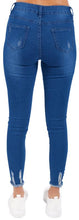 Load image into Gallery viewer, Shelikes Ladies Stretch Slim Fit Plus Size Denim Jeans - Dark Blue
