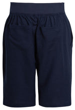 Load image into Gallery viewer, Shelikes Ladies Summer Holiday Linen Comfort Stone Shorts - Navy
