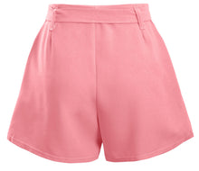 Load image into Gallery viewer, Ladies Mini Zip Pleated Casual Summer Shorts - Pink
