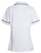 Load image into Gallery viewer, Shelikes Womens Healthcare Zip Collared Nurse Uniform - White
