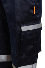 Load image into Gallery viewer, Mens Hi Vis Viz Workwear Safety Trousers Combat Bottoms - Navy
