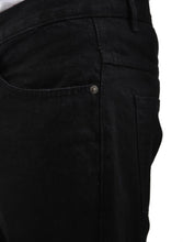 Load image into Gallery viewer, Mens Leg Denim Wash Cotton Plain Straight Classic Jeans - Black
