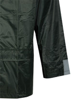 Load image into Gallery viewer, Mens Waterproof Hooded Mac Trench Short Jacket - Olive Short Jacket
