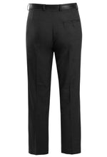 Load image into Gallery viewer, Mens Formal Belted Everpress Pants - Black
