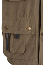 Load image into Gallery viewer, Mens Safari Hiking Fishing Walk Sleeveless Waistcoat Jacket - Feildman/Light Olive
