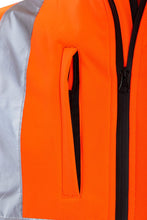 Load image into Gallery viewer, Hi Vis Viz Fleece Zipped Light Weight Two Tone Jacket - Orange/Navy
