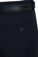 Load image into Gallery viewer, Mens Formal Belted Everpress Pants - Navy
