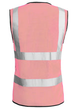 Load image into Gallery viewer, Hi Vis High Visibility Waistcoat Vest 2 Band - Bright Pink
