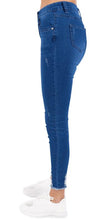 Load image into Gallery viewer, Shelikes Ladies Stretch Slim Fit Plus Size Denim Jeans - Dark Blue
