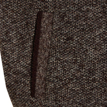 Load image into Gallery viewer, Mens Zip Up Knitted Bonded Fur Line Warm Sleeveless Vest - Brown
