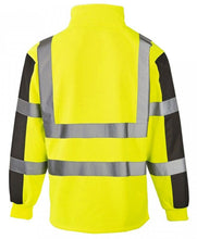 Load image into Gallery viewer, Hi Vis 2 Tone Safety Traffic Rugby Shirt Workwear - Yellow/Navy
