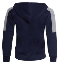 Load image into Gallery viewer, Unisex Panel Tracksuit Hooded Jogging Full Zip Suit Jog Suit - Navy
