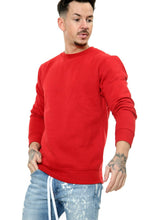 Load image into Gallery viewer, Mens Plain Casual Leisure Top Pullover - Red
