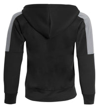 Load image into Gallery viewer, Mens Tracksuit Zip Up Hoodie Slim Fit Pants Set - Black Panel
