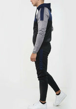 Load image into Gallery viewer, Mens Tracksuit Zip Up Hoodie Slim Fit Pants Set - Black/Navy/Grey
