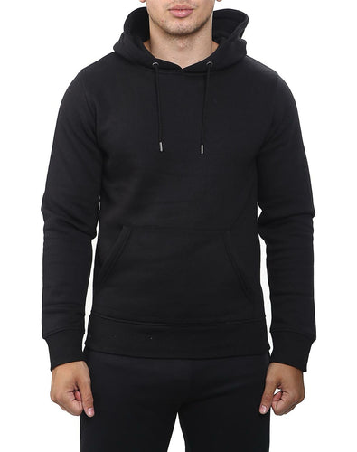 Shelikes Mens Pullover Hooded Sweatshirt - Black