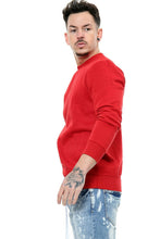 Load image into Gallery viewer, Mens Plain Casual Leisure Top Pullover - Red
