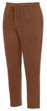 Load image into Gallery viewer, Mens Zip Pockets Open Hem Sweat Pants - Light Brown
