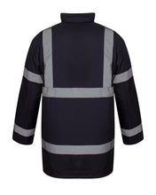 Load image into Gallery viewer, Hi Vis Parka Workwear Safety Hooded Jacket - Navy
