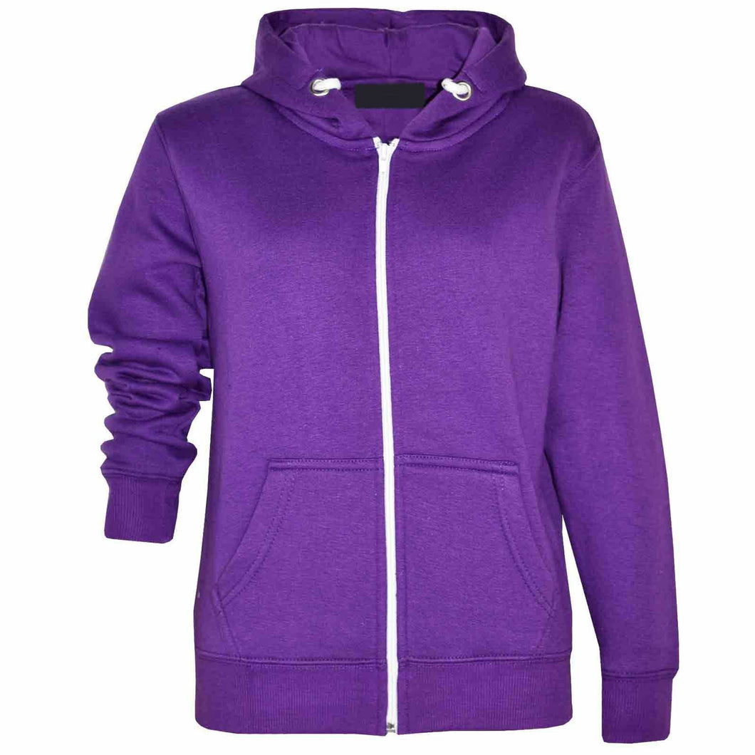 New Kids Plain Zip Up Hoodie Jacket