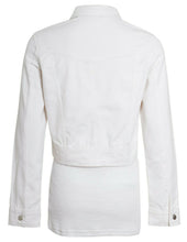 Load image into Gallery viewer, Shelikes Ladies Denim Crop Style Jacket - White
