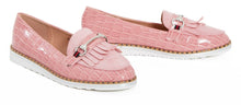 Load image into Gallery viewer, Ladies Flat Casual Tassle Loafers Buckle Pumps Shoes - Pink
