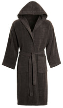 Load image into Gallery viewer, Unisex Luxury Egyptian Cotton Terry Towelling Gown - Grey ( Hooded Bath Robe )
