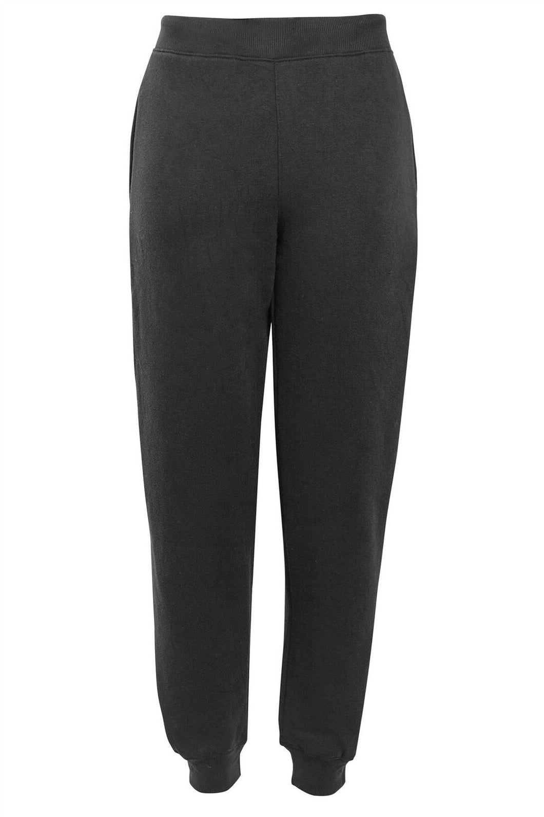 Kids School Jog Pants Sports Games Fleece PE Trouser - Black