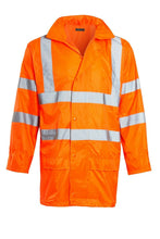 Load image into Gallery viewer, Hi Viz Mens Waterproof Rainsuit Trousers Jacket  High Visibility - Hi-Visibility Orange
