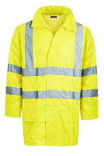 Load image into Gallery viewer, Hi Viz Mens Waterproof Rainsuit Trousers Jacket  High Visibility - Hi-Visibility Yellow
