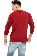 Load image into Gallery viewer, Mens Plain Casual Leisure Top Pullover - Wine
