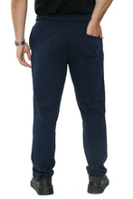 Load image into Gallery viewer, Mens Zip Pockets Open Hem Sweat Pants - Navy
