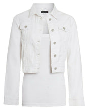 Load image into Gallery viewer, Shelikes Ladies Denim Crop Style Jacket - White
