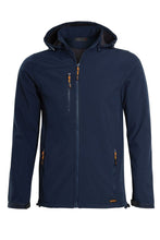 Load image into Gallery viewer, Hi Vis Softsheel Two Tone Zip Light Weight Fleece Zip Jacket - Navy
