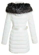 Load image into Gallery viewer, Shelikes Womens Faux Fur Parka Coat Quilted Jacket - Off White
