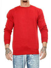 Load image into Gallery viewer, Mens Plain Casual Leisure Top Pullover - Red
