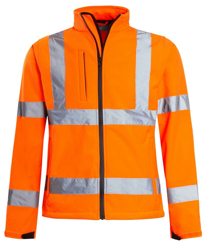 Hi Vis Viz Fleece Zipped Light Weight Jacket - Orange