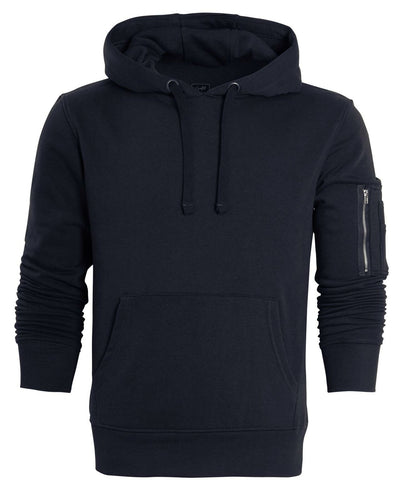 Kraftd Mens Classic Plain Hooded Sweatshirt - Dark Navy