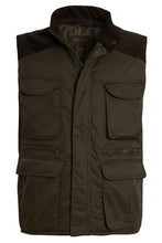 Load image into Gallery viewer, Mens Gilet Safari Multi Pocket Waistcoat - Olive (New Style)
