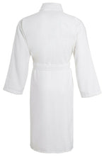 Load image into Gallery viewer, Unisex Luxury Egyptian Cotton Terry Towelling Gown - White ( Shawl Collar Bath Robe )
