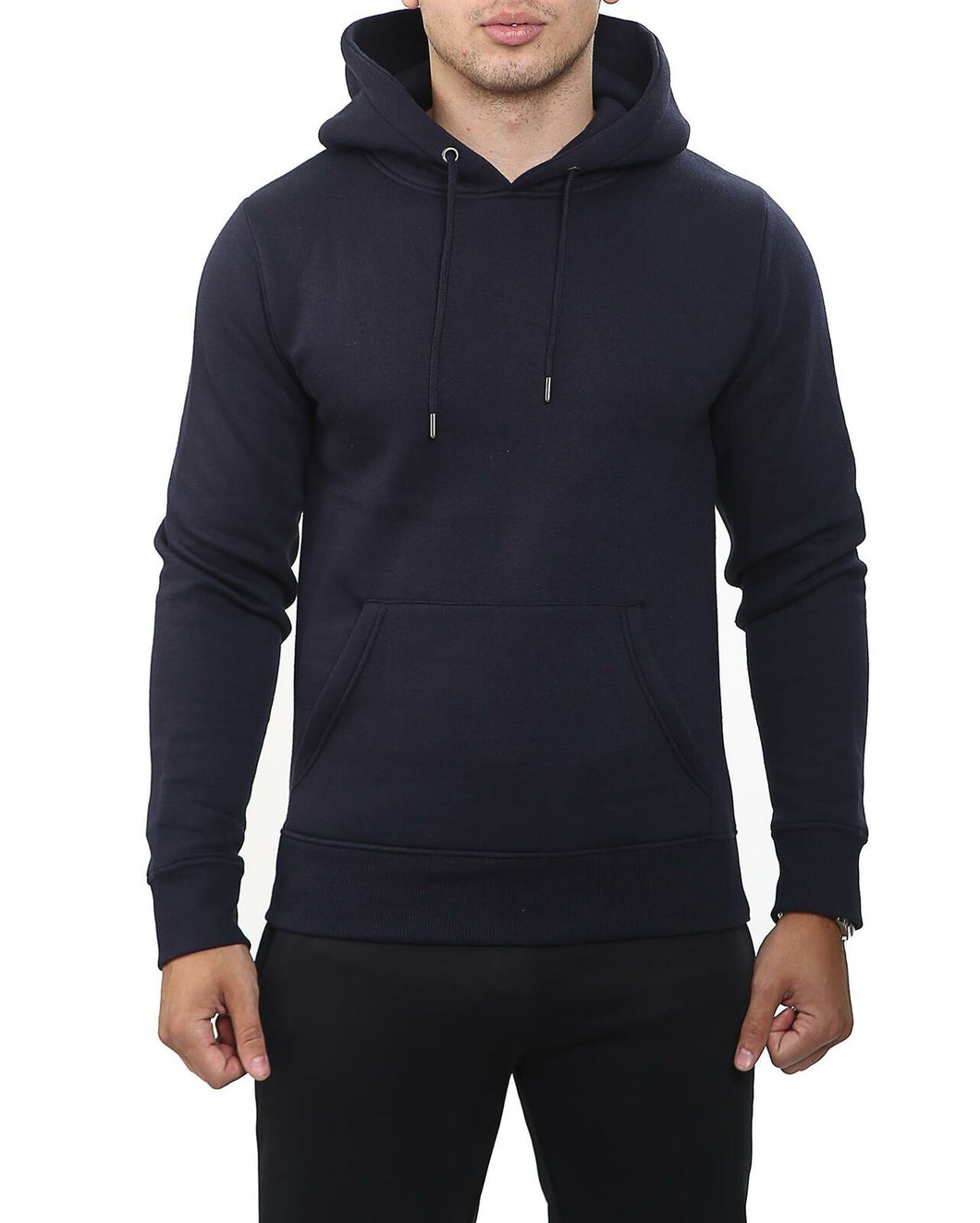 Shelikes Mens Pullover Hooded Sweatshirt - Navy